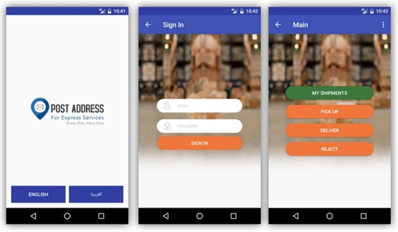 Post Address Tracking App