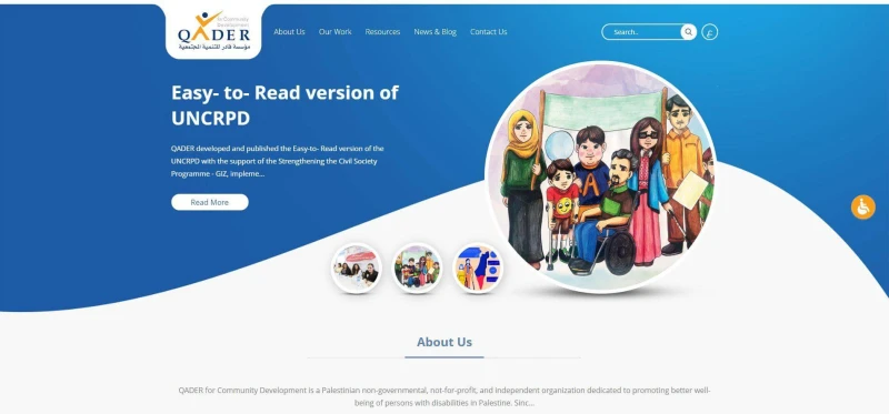 Qader for Community Development Website