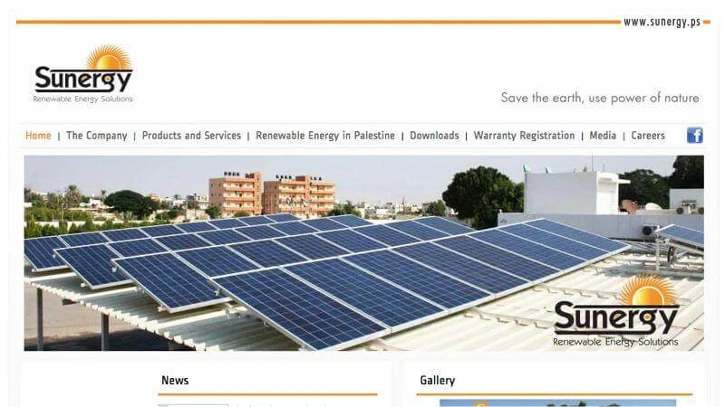 Sunergy for Renewable Energy Solutions Website